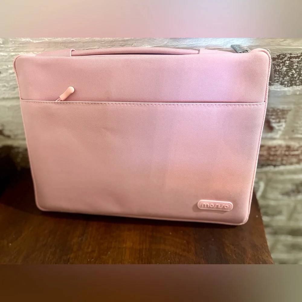 MISISO Laptop Case Pink Cover Sleeve 13 Inches Casing Keypad Cover Webcam Cover